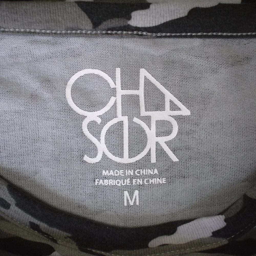 Chaser Camouflage Cozy Pullover Knit Top Size Medium - Picture 3 of 10